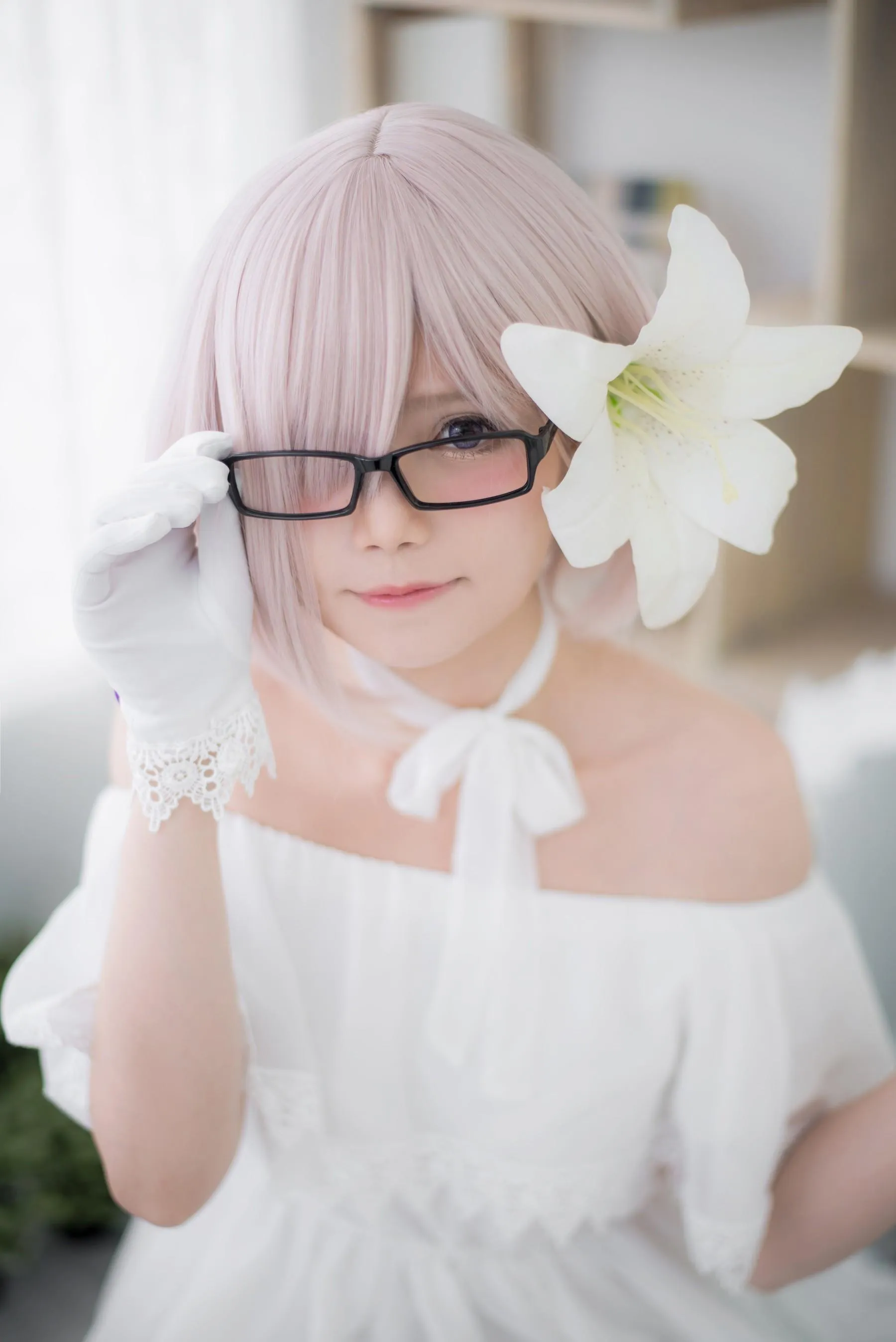 Miu只 – NO.05 Mashu White Dress [27P]插图2